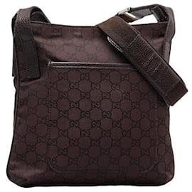 Gucci-Bolso bandolera de lona Gucci GG Bolso bandolera de lona 293572 en buen estado-Otro