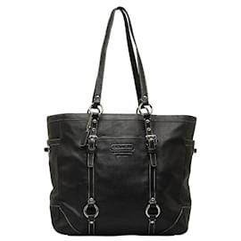 Coach-Coach Gallery East West Leather Tote Tote Bag Cuero en buen estado-Otro