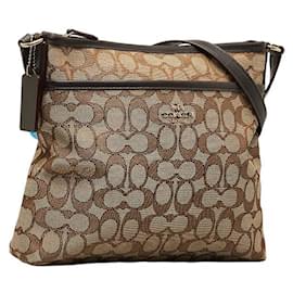 Coach-Bolso bandolera de lona Coach Signature Bolso bandolera Lona en-Otro