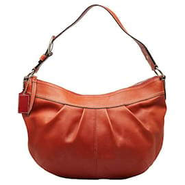 Coach-Coach Leather Hobo Bag Leather Shoulder Bag in Excellent condition-Other