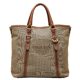 Prada-Prada Canapa Convertible Tote Bag Canvas Handbag in Good condition-Other