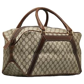 Gucci-Borsa da viaggio Gucci GG Supreme Boston Bag in tela in buone condizioni-Altro