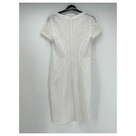 Alaïa-ALAIA Kleider T.Internationale S-Baumwolle-Weiß