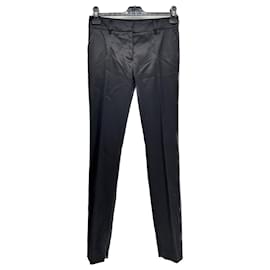 Prada-PRADA Pantalones T.ÉL 38 Seda-Negro