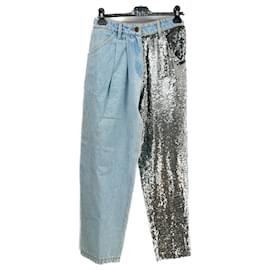 Autre Marque-ASHISH Pantalón T.Algodón Internacional XS-Azul