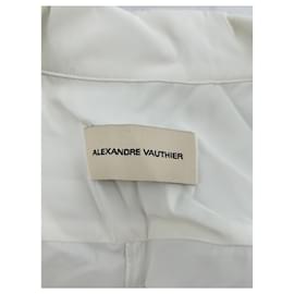 Alexandre Vauthier-ALEXANDRE VAUTHIER  Jumpsuits T.fr 36 Viscose-White