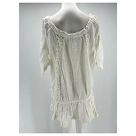 Autre Marque-SUNDAY SAINT-TROPEZ Vestidos T.Linho Exclusivo FR Taille-Branco