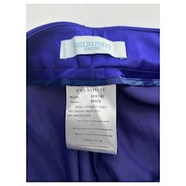 Emilio Pucci-EMILIO PUCCI  Trousers T.fr 38 cotton-Blue