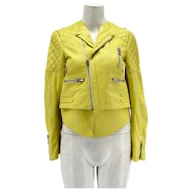 Balenciaga-BALENCIAGA  Jackets T.International S Leather-Yellow