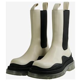 Bottega Veneta-Cream boots - size EU 39-Cream