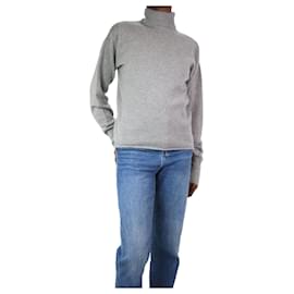 Reformation-Grey roll-neck jumper - size XS-Grey