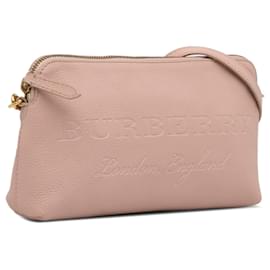 Burberry-Burberry Pink Leather Crossbody Bag-Pink