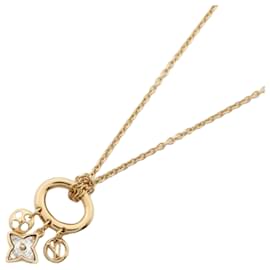 Louis Vuitton-Louis Vuitton Gold My Blooming Strass Necklace-Golden