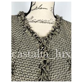 Chanel-Ikoonische CC-Knöpfe Lesage Tweed Jacke-Mehrfarben