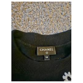 Chanel-Traje con falda-Azul