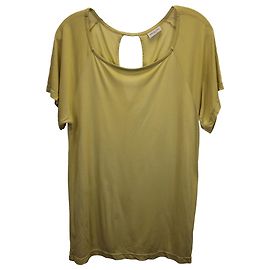 Haut Dries Van Noten avec dos découpé en coton jaune Autre Jaune