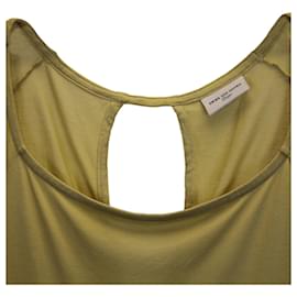 Dries Van Noten-Top con abertura en la espalda de algodón amarillo de Dries Van Noten-Otro