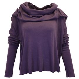 Pull col bénitier Haider Ackermann en coton violet Violet
