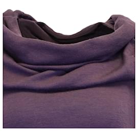 Haider Ackermann-Haider Ackermann Cowl Sweater in Violet Cotton-Purple