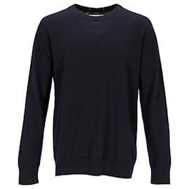 Jil Sander-Suéter Jil Sander Harmony Crewneck em lã azul marinho-Azul marinho