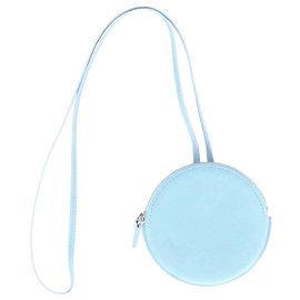 Jacquemus Le Pitchou Rounded Wallet in Light Blue Leather Blue Light blue