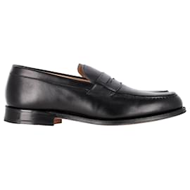 Church's-Church's Darwin Loafers in Black Leather-Black
