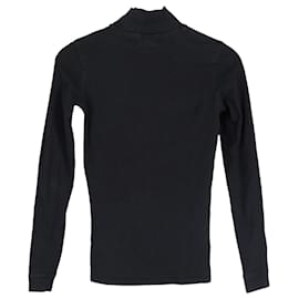 Vêtements-Top à Col Roulé Vetements en Coton Noir-Noir