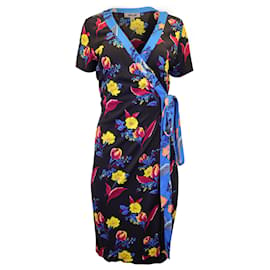 Diane Von Furstenberg-Diane von Furstenberg wrap dress in floral print silk-Other