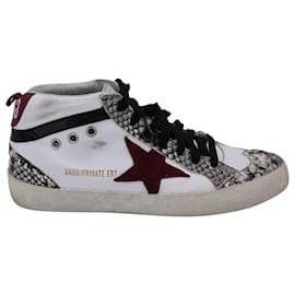 Golden Goose-Golden Goose Exclusive To Mytheresa Mid Star Sneakers in White Leather-White