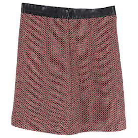 Sandro-Sandro Mini Skirt in Red Wool-Red