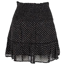 Ganni-Minifalda Ganni de viscosa negra-Negro