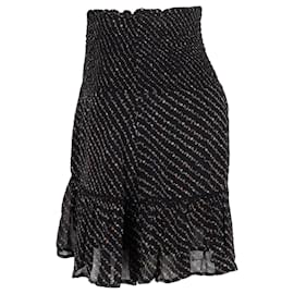 Ganni-Ganni Mini Skirt in Black Viscose-Black