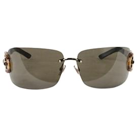 Gucci-Gold frameless sunglasses-Golden