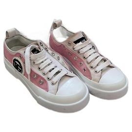 Baskets en toile blanches Dolce & Gabbana Blanc