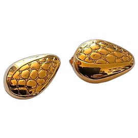 Boucles d'oreilles Lanvin dorées Doré