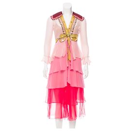 Robe trompe-l'œil Gucci printemps 2016 Multicolore