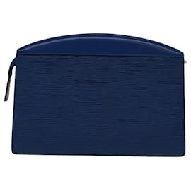 Louis Vuitton-LOUIS VUITTON Epi Trousse Bolsa Creta Azul M48405 Autenticação de LV 70000-Azul