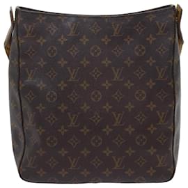 Louis Vuitton-Bolsa de ombro M LOUIS VUITTON Monogram Looping GM51145 Autenticação de LV 70088-Monograma