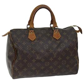 Louis Vuitton-Louis Vuitton Monogram Speedy 30 Hand Bag M41526 LV Auth 69765-Monogram