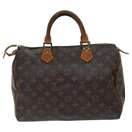 Louis Vuitton-Louis Vuitton Monogram Speedy 30 Hand Bag M41526 LV Auth 69765-Monogram