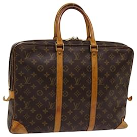 Louis Vuitton-LOUIS VUITTON Monogram Porte Documents Voyage Business Bag M53361 EP de autenticación3817-Monograma