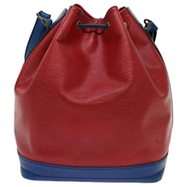 Louis Vuitton-LOUIS VUITTON Epi Noe Umhängetasche Bicolor Rot Blau M44084 LV Auth 69903-Rot,Blau