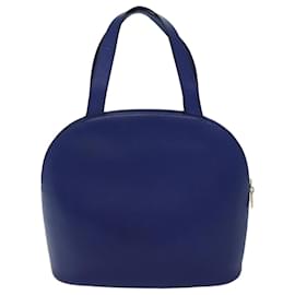 Céline-CELINE Handtasche Leder Blau Auth bs13304-Blau