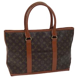 Louis Vuitton-LOUIS VUITTON Monogram Sac Weekend PM Tote Bag M42425 Auth LV 70086-Monogramme