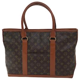 Louis Vuitton-LOUIS VUITTON Monogram Sac Weekend PM Tote Bag M42425 Auth LV 70086-Monogramme