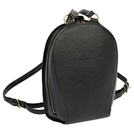 Louis Vuitton-LOUIS VUITTON Epi Mabillon Backpack Black M52232 LV Auth 69892-Black
