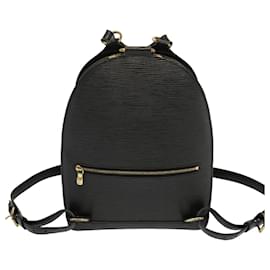 Louis Vuitton-LOUIS VUITTON Epi Mabillon Backpack Black M52232 LV Auth 69892-Black
