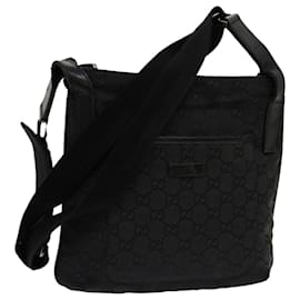 Gucci-gucci GG Canvas Shoulder Bag black 122793 auth 69954-Black
