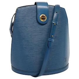 Louis Vuitton-LOUIS VUITTON Epi Cluny Schultertasche Blau M52255 LV Auth bs13116-Blau