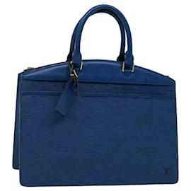 Louis Vuitton-LOUIS VUITTON Epi Riviera Sac à main Bleu M48185 LV Auth bs13166-Bleu